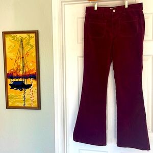 Vintage Jordache corduroy high rise bell bottoms, size 31